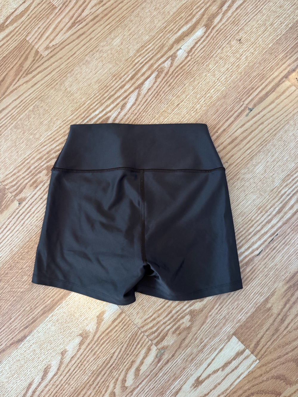 High-Waist chocolate brown Women’s Active Shorts